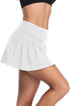 Womens Tennis Skirt Pleated Workout Golf Skirts with Pockets Lightweight Skorts for Tennis Golf Running Yoga